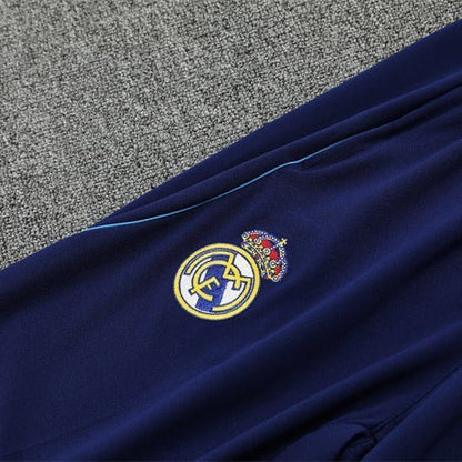 25/26 Real Madrid Training Blue Kids Size Tracksuit from FootballPrestige.com - Premium Football Kits