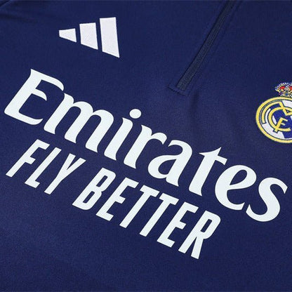 25/26 Real Madrid Training Blue Tracksuit from FootballPrestige.com - Premium Football Kits