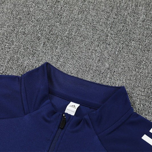 25/26 Real Madrid Training Blue Tracksuit from FootballPrestige.com - Premium Football Kits