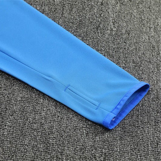 25/26 Real Madrid Training Light Blue Kids Size Tracksuit from FootballPrestige.com - Premium Football Kits