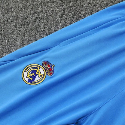 25/26 Real Madrid Training Light Blue Kids Size Tracksuit from FootballPrestige.com - Premium Football Kits