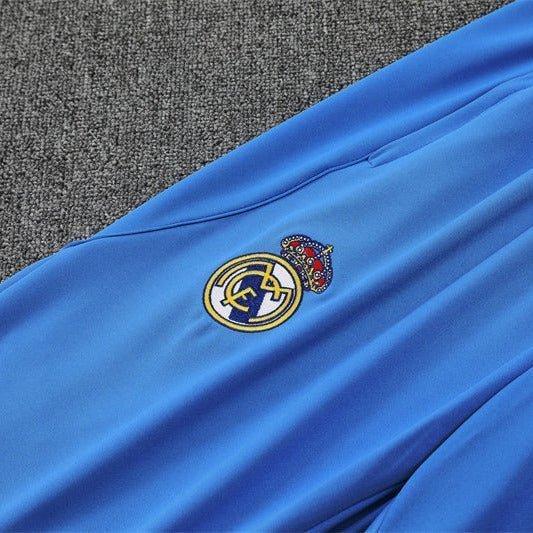 25/26 Real Madrid Training Light Blue Tracksuit from FootballPrestige.com - Premium Football Kits