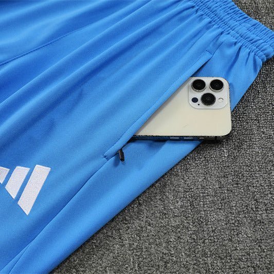 25/26 Real Madrid Training Light Blue Tracksuit from FootballPrestige.com - Premium Football Kits