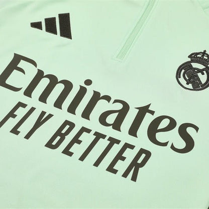 25/26 Real Madrid Training Lime Green Tracksuit from FootballPrestige.com - Premium Football Kits