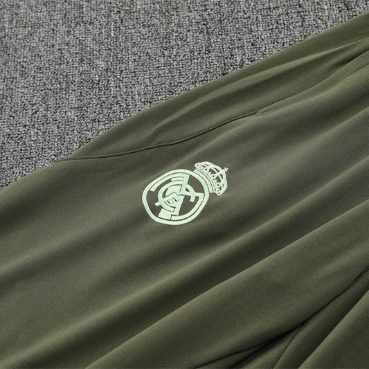 25/26 Real Madrid Training Lime Green Tracksuit from FootballPrestige.com - Premium Football Kits