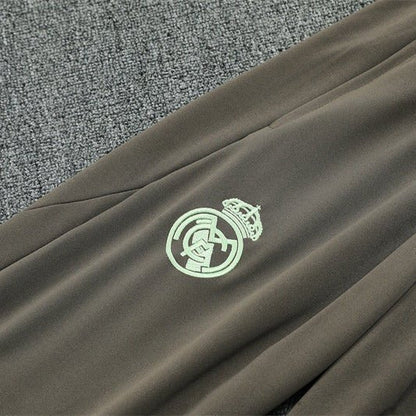 25/26 Real Madrid Training Lime Green Tracksuit from FootballPrestige.com - Premium Football Kits