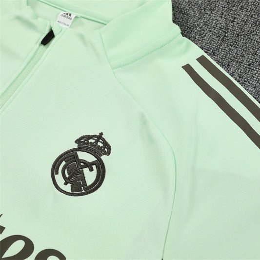 25/26 Real Madrid Training Lime Green Tracksuit from FootballPrestige.com - Premium Football Kits