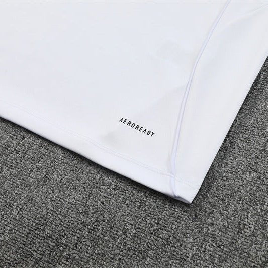25/26 Real Madrid Training White/Light Blue Kids Size Tracksuit from FootballPrestige.com - Premium Football Kits