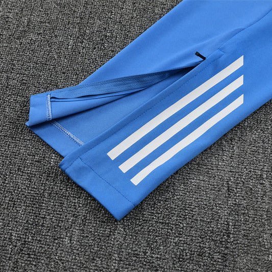 25/26 Real Madrid Training White/Light Blue Kids Size Tracksuit from FootballPrestige.com - Premium Football Kits