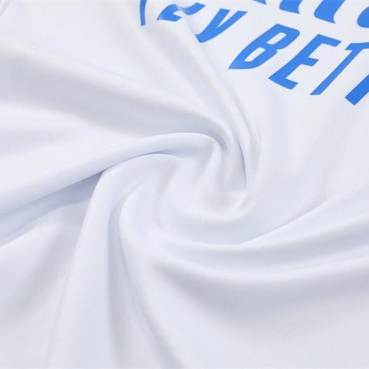 25/26 Real Madrid Training White/Light Blue Kids Size Tracksuit from FootballPrestige.com - Premium Football Kits