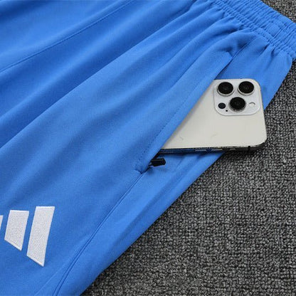 25/26 Real Madrid Training White/Light Blue Tracksuit from FootballPrestige.com - Premium Football Kits
