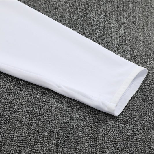 25/26 Real Madrid Training White/Light Blue Tracksuit from FootballPrestige.com - Premium Football Kits