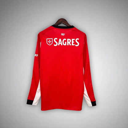 25/26 SL Benfica Home Long Sleeve Kit from FootballPrestige.com - Premium Football Kits