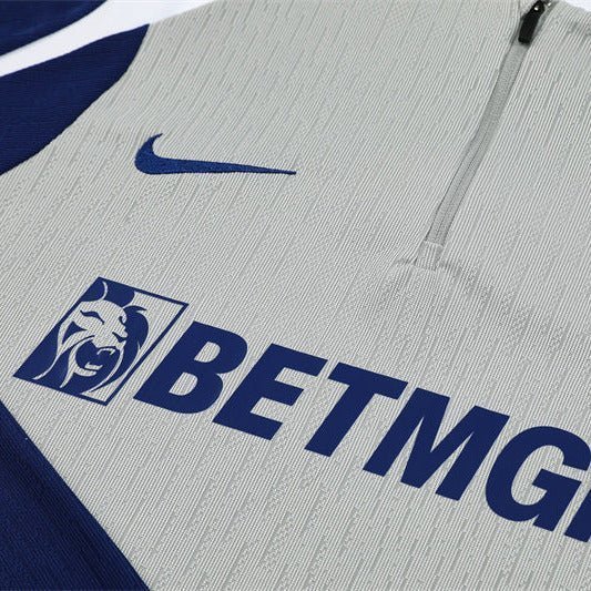 25/26 Tottenham Hotspur Grey Tracksuit from FootballPrestige.com - Premium Football Kits