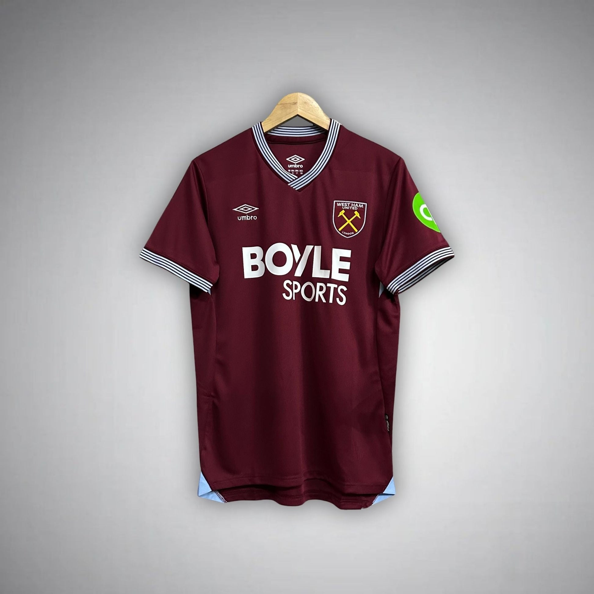 25/26 West Ham United Home Kit from FootballPrestige.com - Premium Football Kits