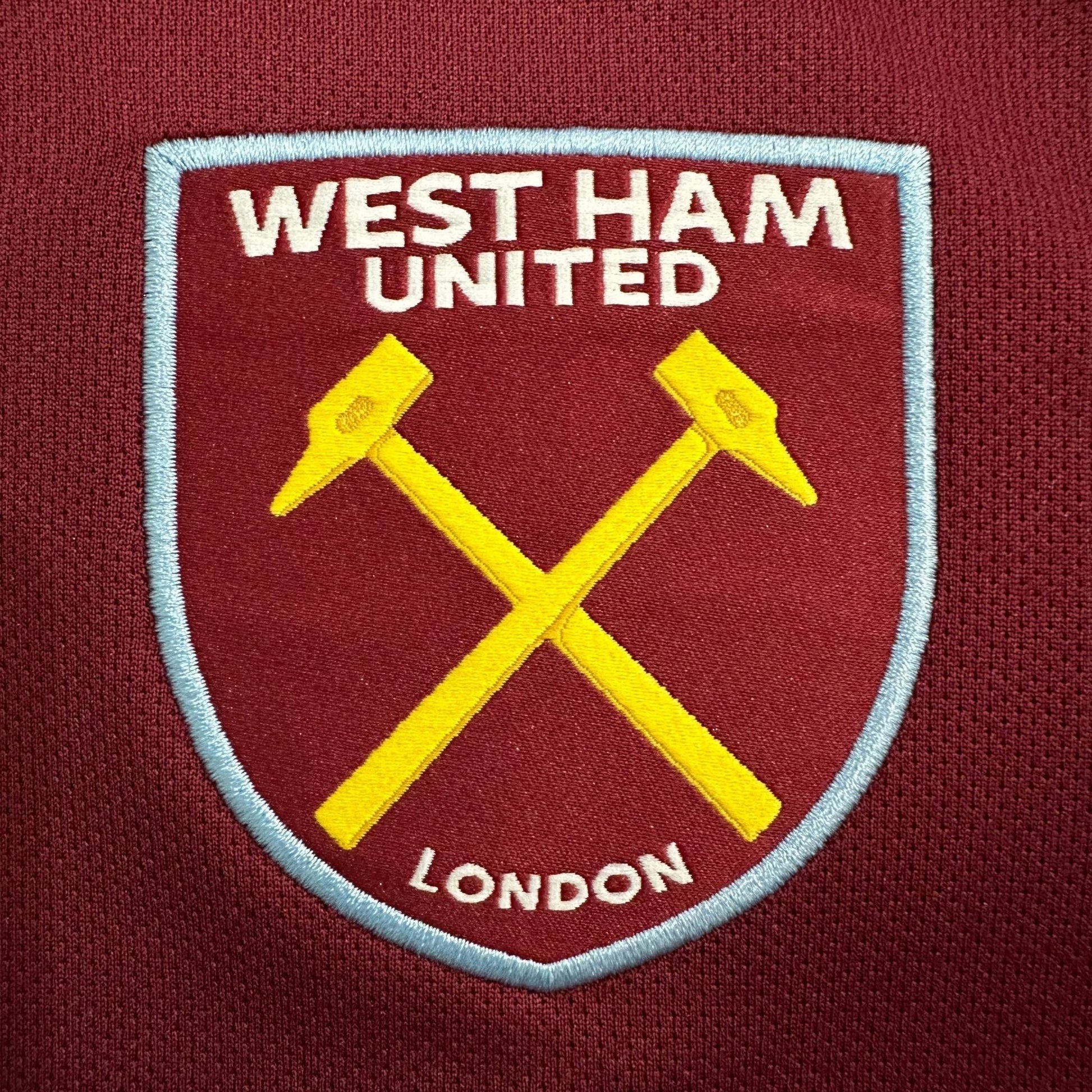 25/26 West Ham United Home Kit from FootballPrestige.com - Premium Football Kits