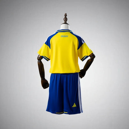 2026 Sweden Home Kids Size Kit from FootballPrestige.com - Premium Football Kits
