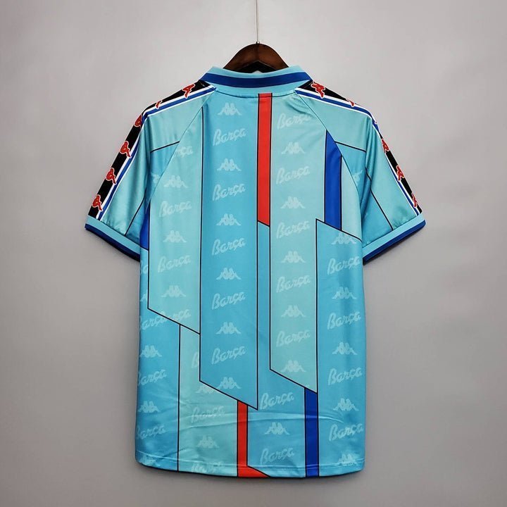 96/97 FC Barcelona Away Kit from FootballPrestige.com - Premium Football Kits