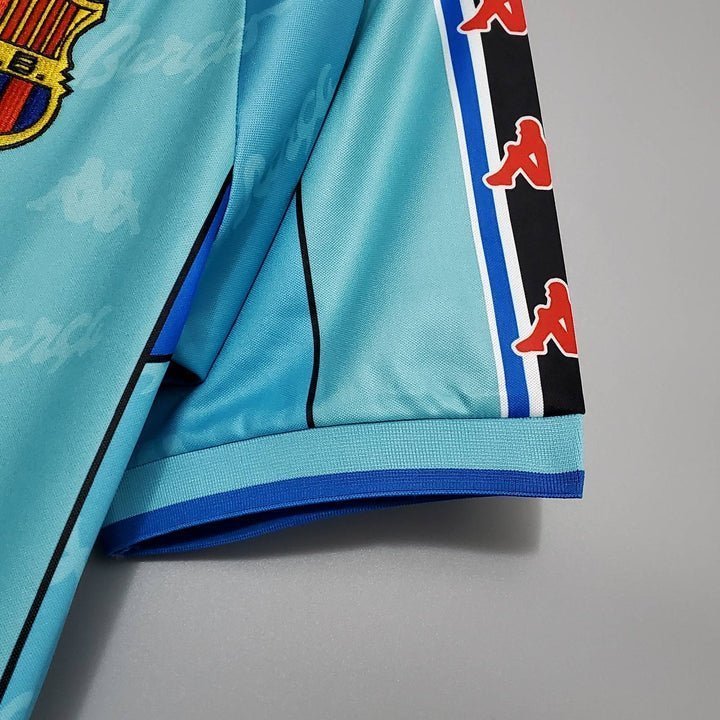 96/97 FC Barcelona Away Kit from FootballPrestige.com - Premium Football Kits