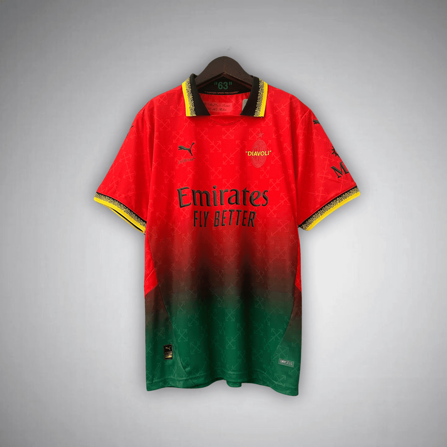 AC Milan x Off - White Premium Kit from FootballPrestige.com - Premium Football Kits