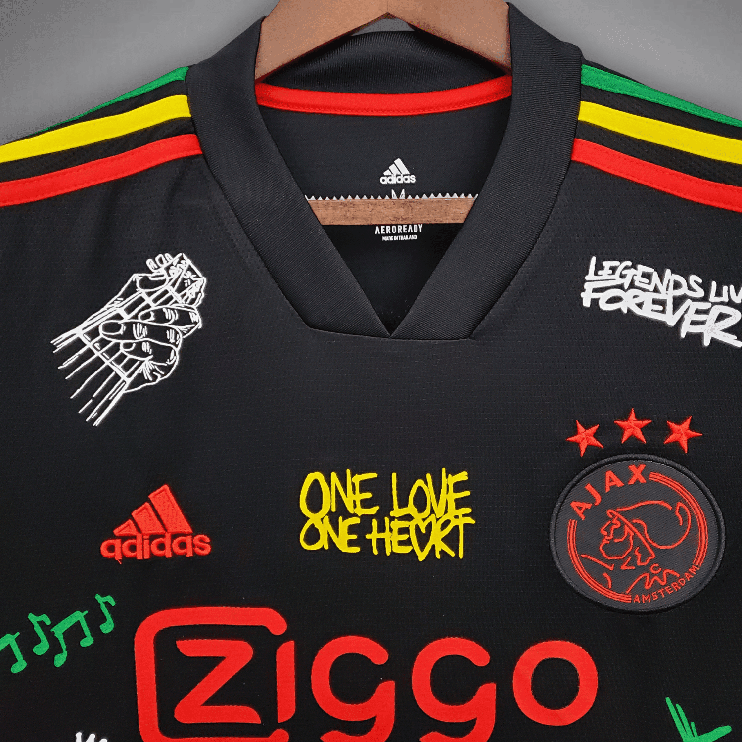 Ajax "Bob Marley" Premium Kit from FootballPrestige.com - Premium Football Kits