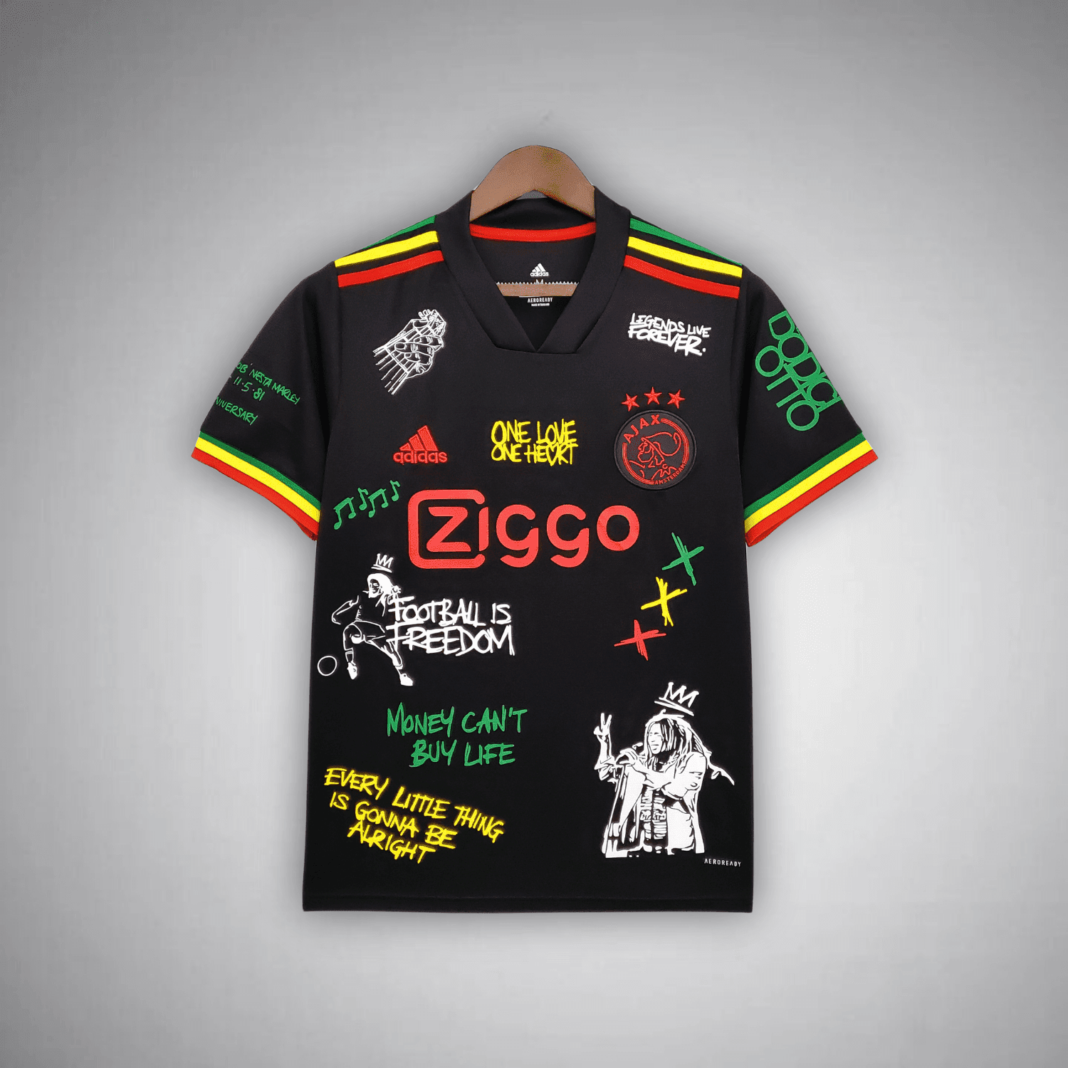 Ajax "Bob Marley" Premium Kit from FootballPrestige.com - Premium Football Kits