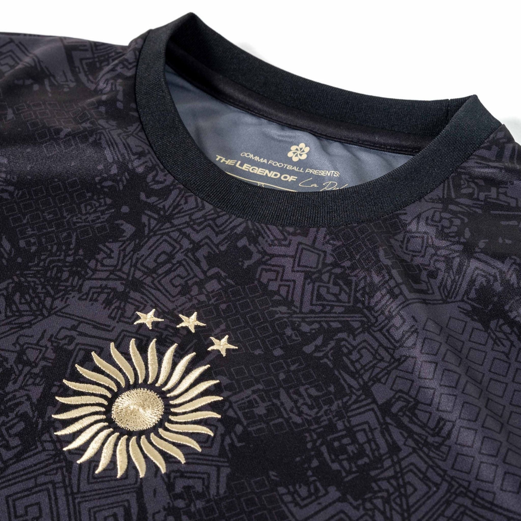 Argentina "La Pulga" Premium Black Kit from FootballPrestige.com - Premium Football Kits