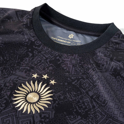 Argentina "La Pulga" Premium Black Kit from FootballPrestige.com - Premium Football Kits