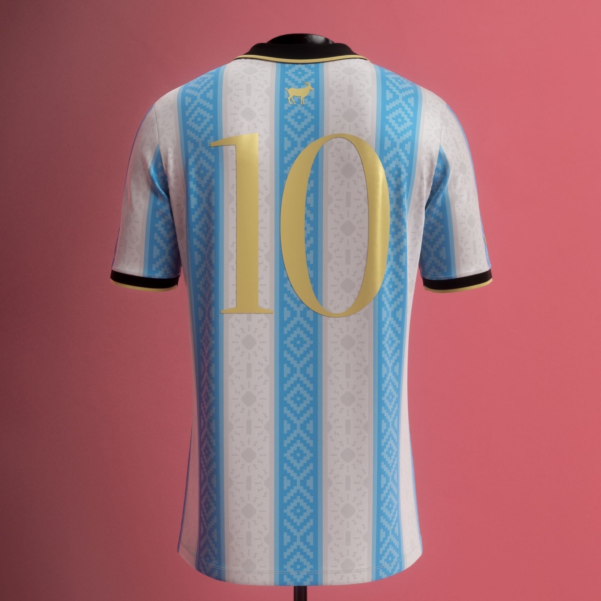 Argentina "La Pulga" Premium White Kit from FootballPrestige.com - Premium Football Kits
