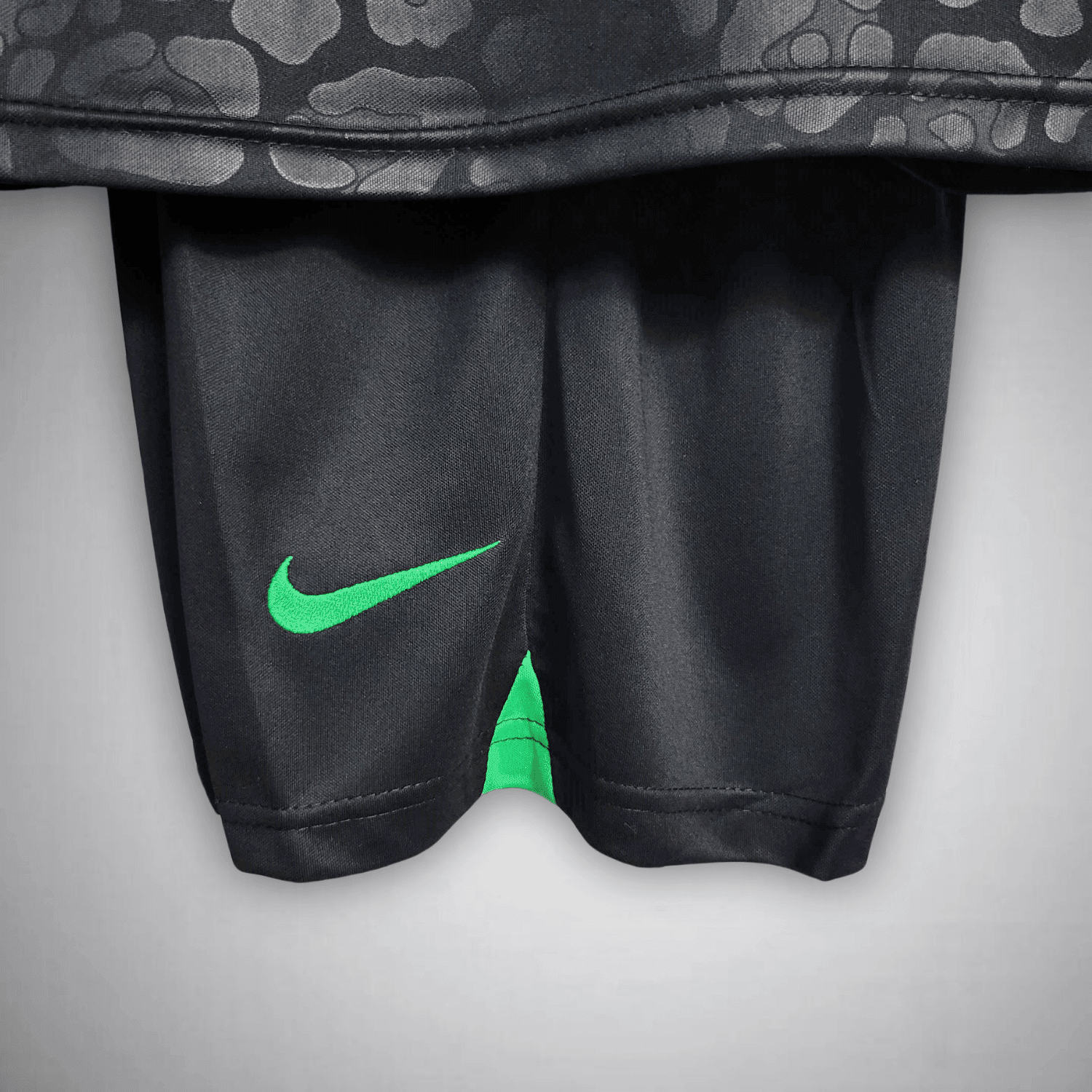 Brazil "Black Leopard" Premium Kids Size Kit from FootballPrestige.com - Premium Football Kits