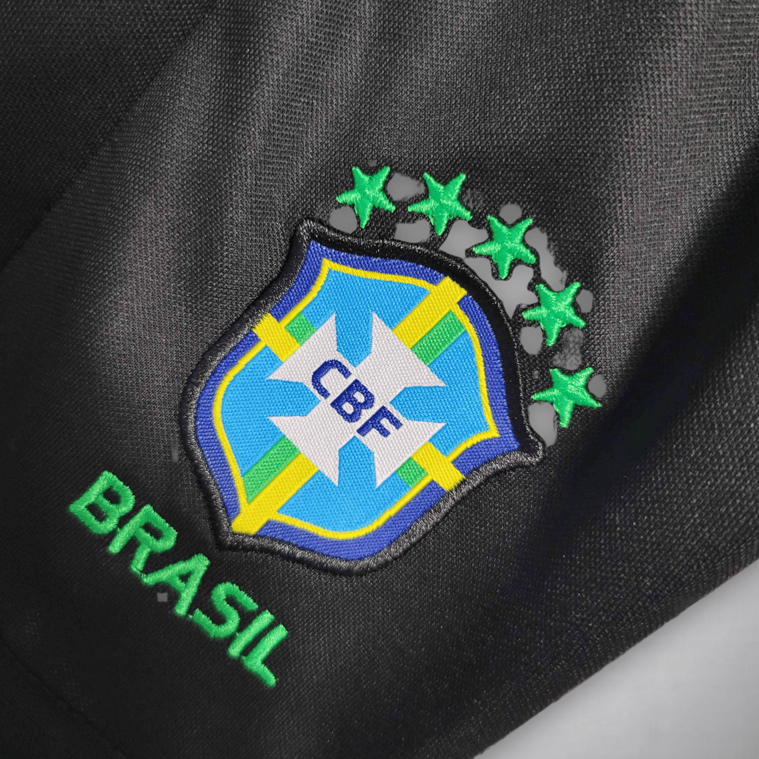 Brazil "Black Leopard" Premium Kids Size Kit from FootballPrestige.com - Premium Football Kits