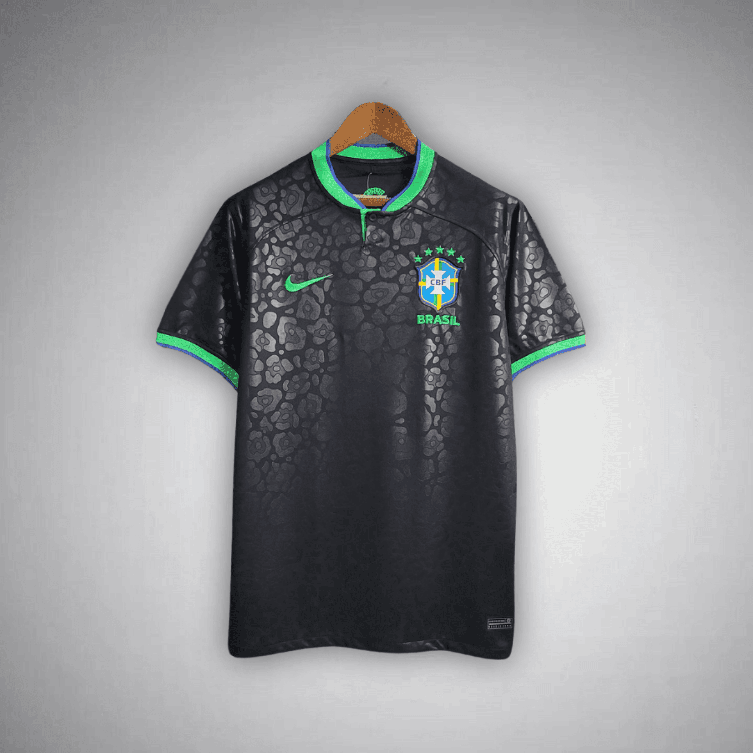 Brazil "Black Leopard" Premium Kit from FootballPrestige.com - Premium Football Kits