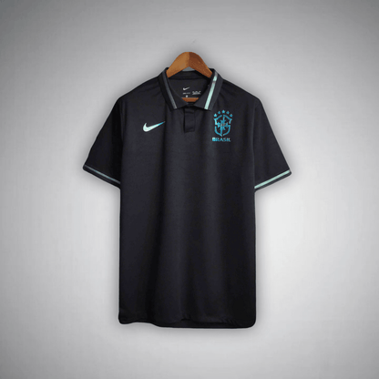 Brazil "Emerald Nights" Premium Polo T-shirt from FootballPrestige.com - Premium Football Kits