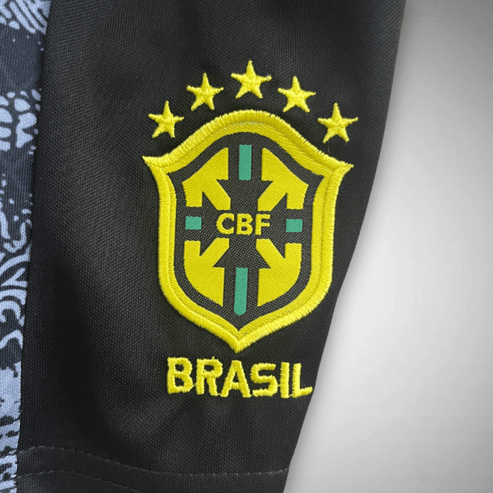 Brazil "Jesus" Premium Kids Size Kit from FootballPrestige.com - Premium Football Kits