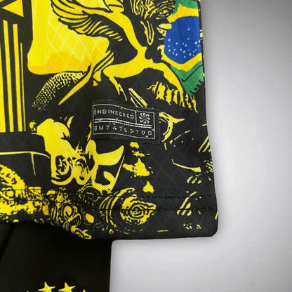 Brazil "Jesus" Premium Kids Size Yellow Kit from FootballPrestige.com - Premium Football Kits