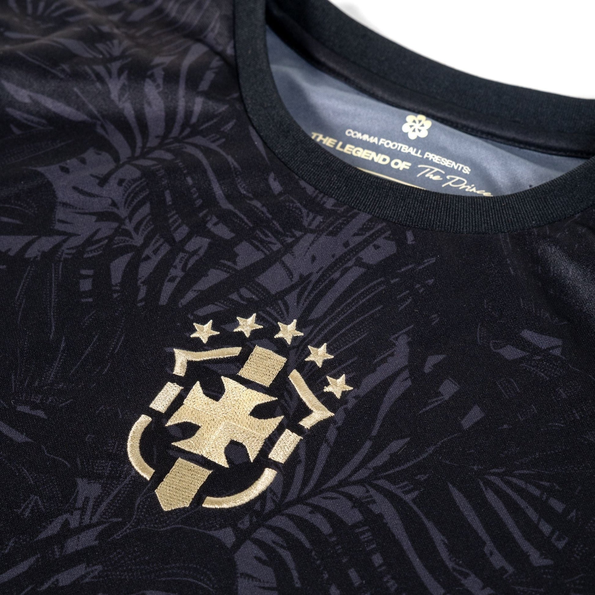 Brazil "The Prince" Premium Black Kit from FootballPrestige.com - Premium Football Kits