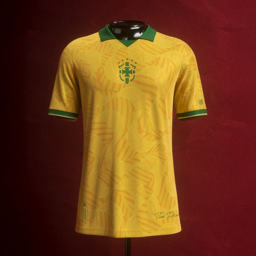 Brazil "The Prince" Premium Yellow Kit from FootballPrestige.com - Premium Football Kits