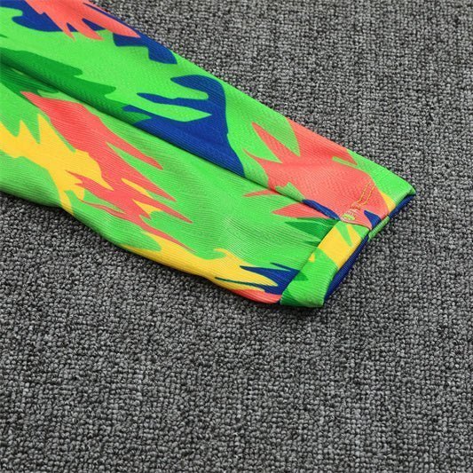 Brazil "Tropical Inferno" Premium Kids Size Tracksuit from FootballPrestige.com - Premium Football Kits