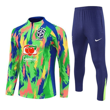 Brazil "Tropical Inferno" Premium Tracksuit from FootballPrestige.com - Premium Football Kits