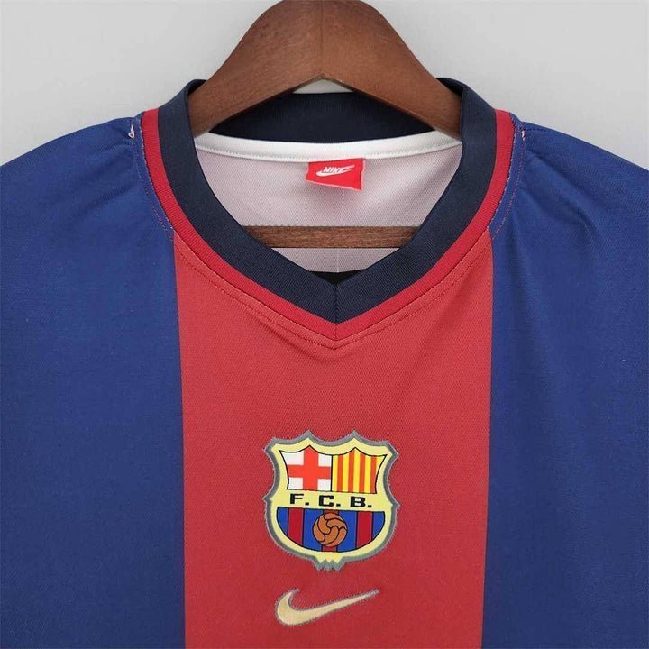 FC Barcelona 1998 - 1999 Retro Home Kit from FootballPrestige.com - Premium Football Kits