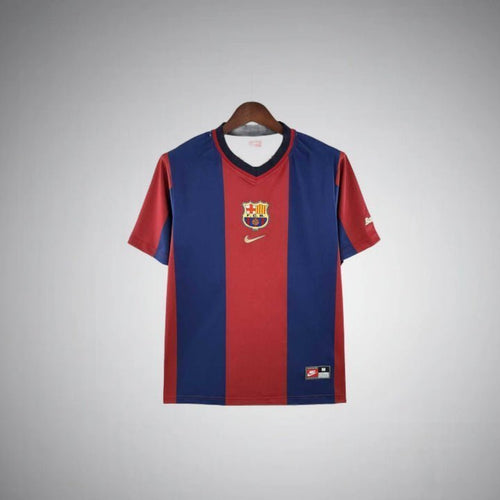 FC Barcelona 1998 - 1999 Retro Home Kit from FootballPrestige.com - Premium Football Kits
