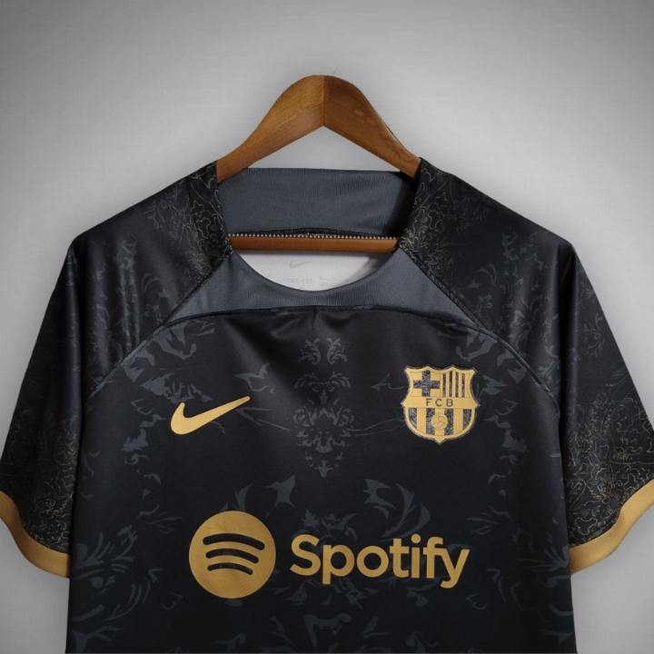 FC Barcelona "Golden Knight" Premium Kit from FootballPrestige.com - Premium Football Kits