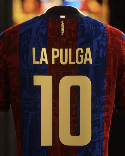 FC Barcelona "La Pulga" Premium Kit from FootballPrestige.com - Premium Football Kits