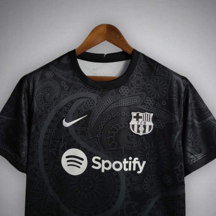 FC Barcelona "Noir Fleur" Premium Kit from FootballPrestige.com - Premium Football Kits