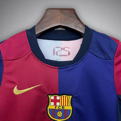 FC Barcelona x Cactus Jack Home Kids Size Kit from FootballPrestige.com - Premium Football Kits