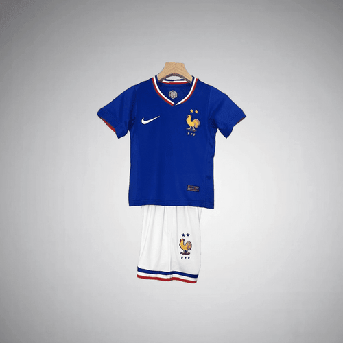 France 2024 Home Kids Size Kit from FootballPrestige.com - Premium Football Kits