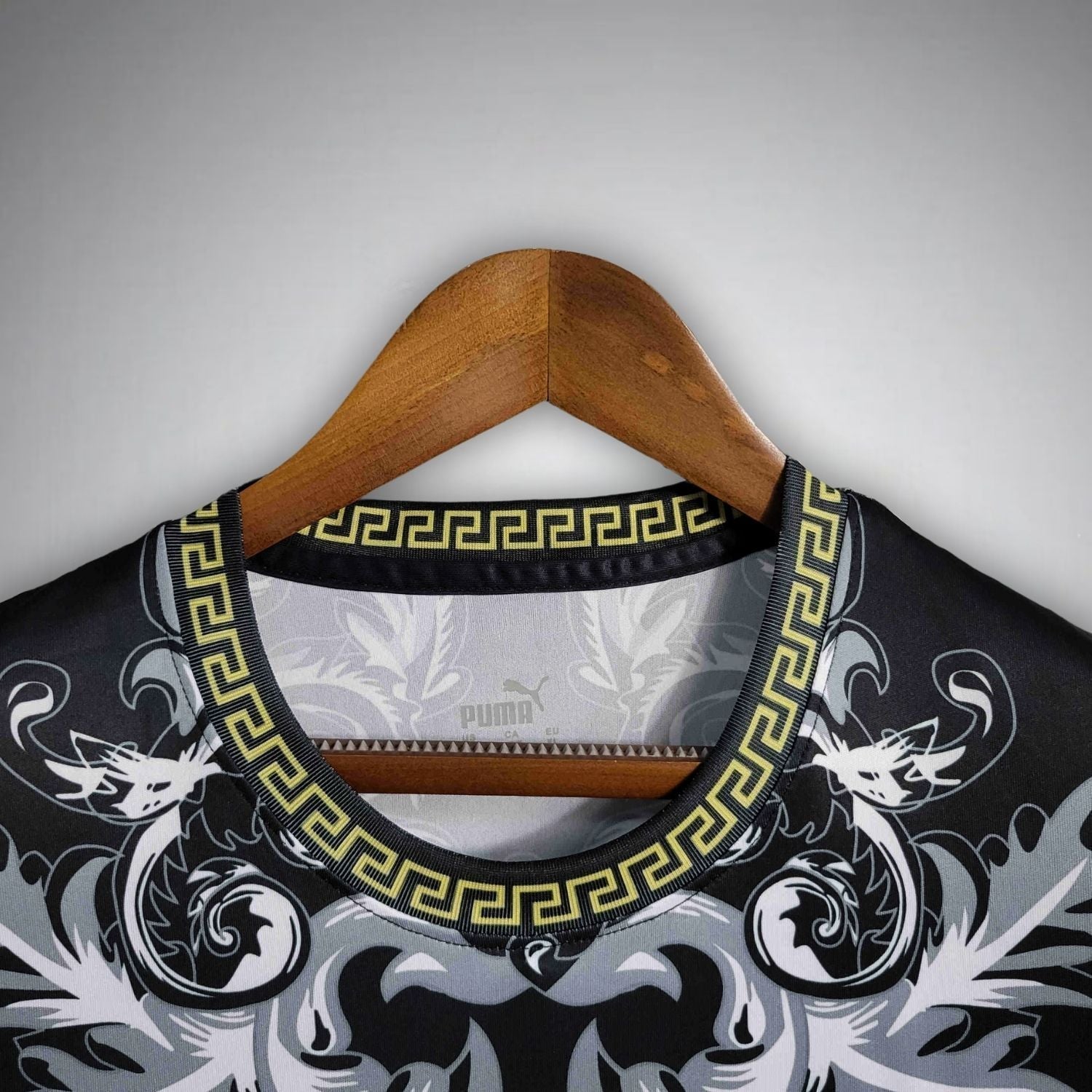 Italy "Versace" Premium Black Kit from FootballPrestige.com - Premium Football Kits