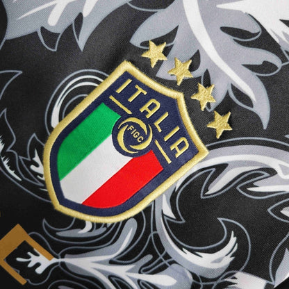 Italy "Versace" Premium Black Kit from FootballPrestige.com - Premium Football Kits