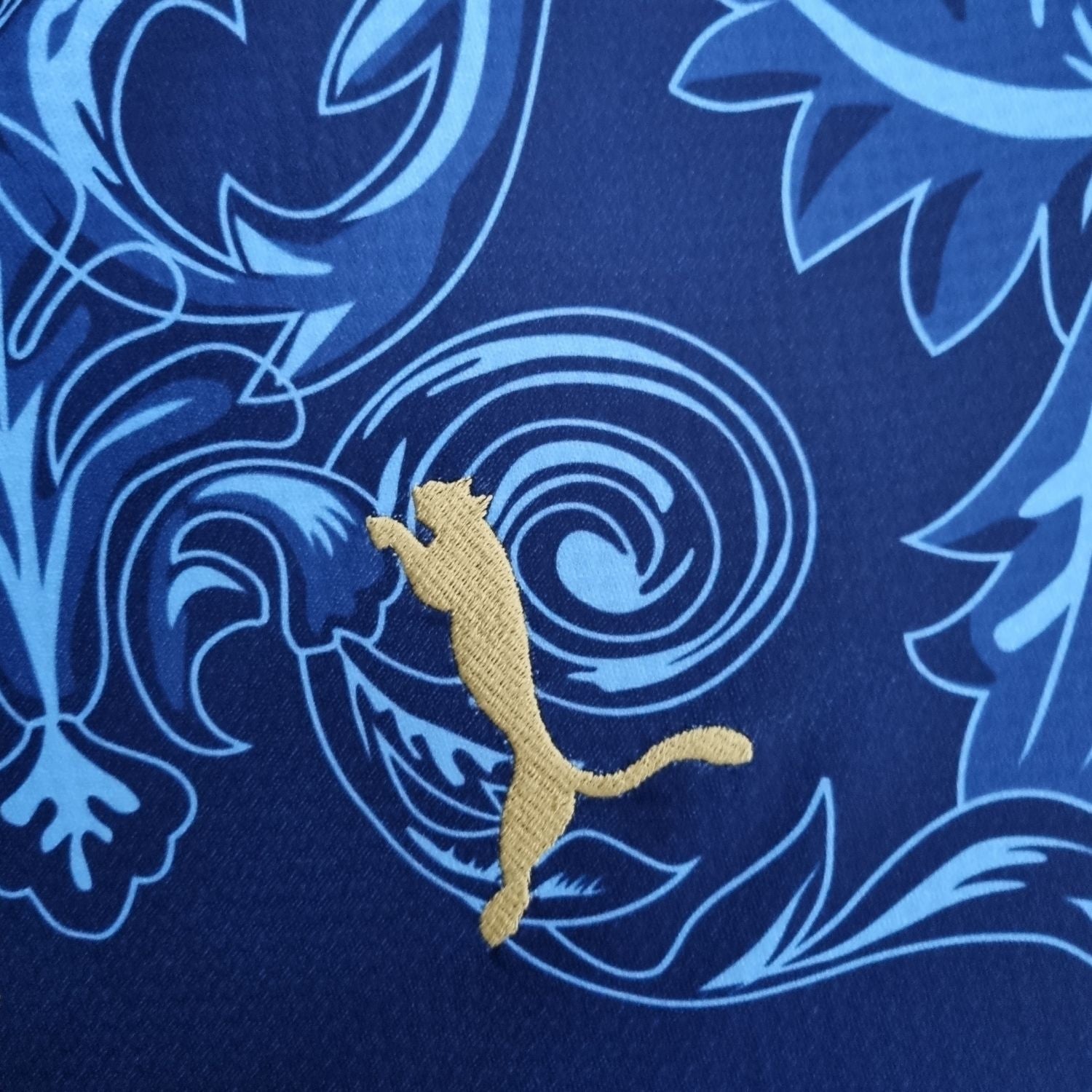 Italy "Versace" Premium Dark Blue Kit from FootballPrestige.com - Premium Football Kits