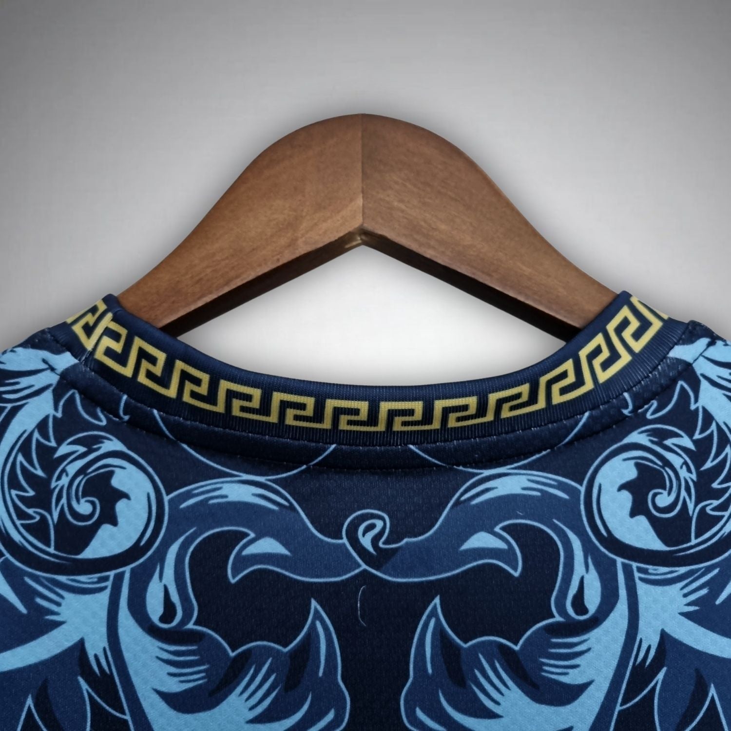 Italy "Versace" Premium Dark Blue Kit from FootballPrestige.com - Premium Football Kits